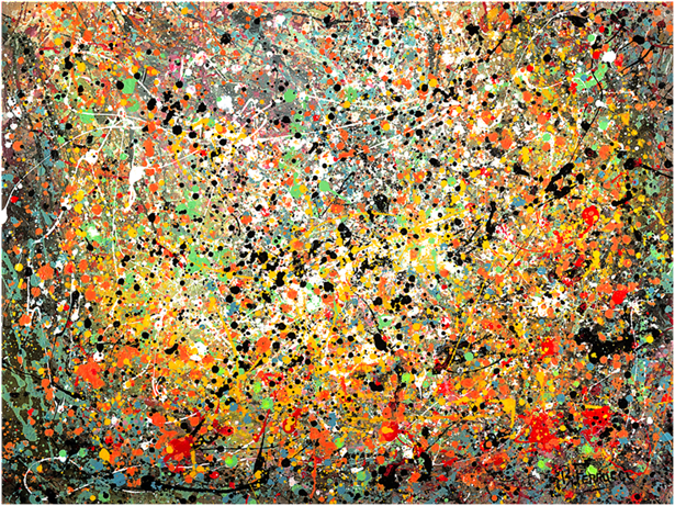 After The Rain Drip Painting Original Art Inspired By Jackson Pollock The Art Of Robert Louis Ferrucci