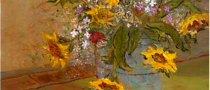 Sunflowers, floral artwork, floral art, Bob Ferrucci Art